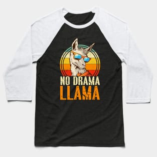 No Drama LLama Funny Baseball T-Shirt